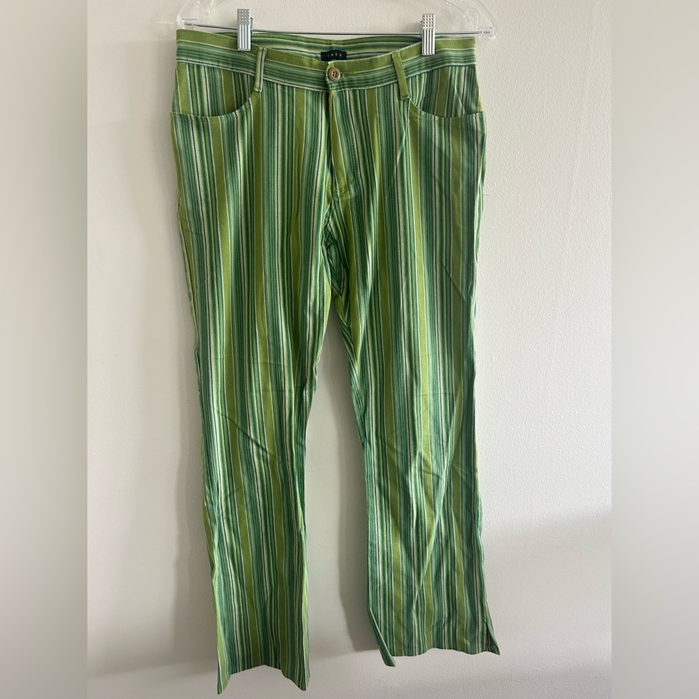 Men’s Vintage Toku Size 32 Green Striped Men's Pants